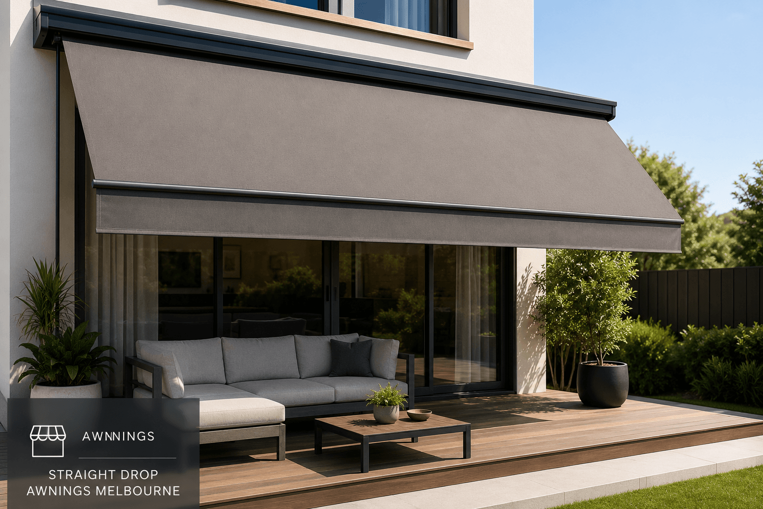 Straight Drop Awnings Melbourne